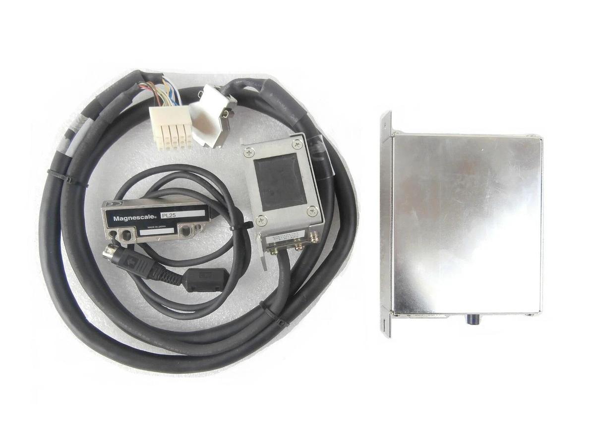 Used Magnescale MJ100 Interpolator Unit Set with Sensor Head PL25 and SDP-H-4 Working