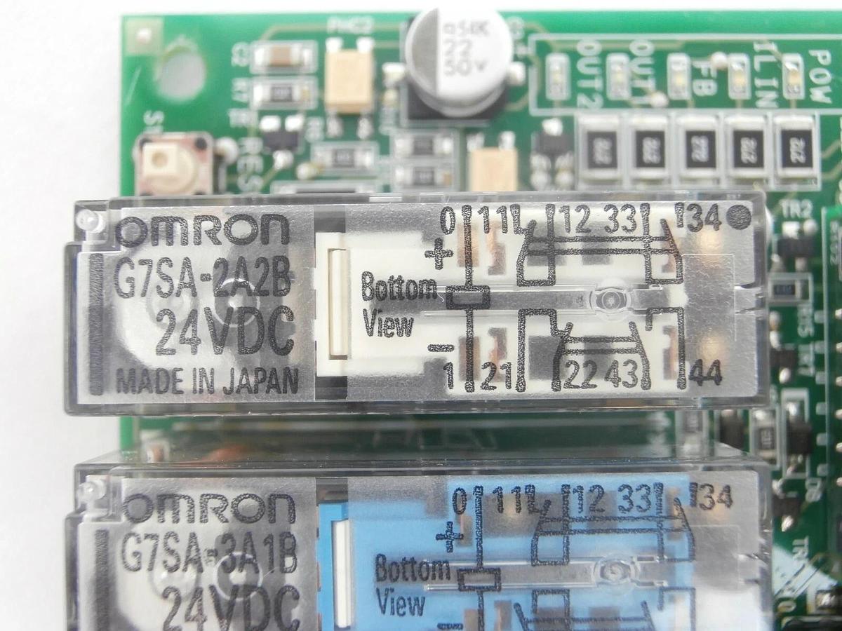 Used Omron G9SC-120-TE2 RY MTR #02 PCB Board TEL Tokyo Electron Lithius Working Spare