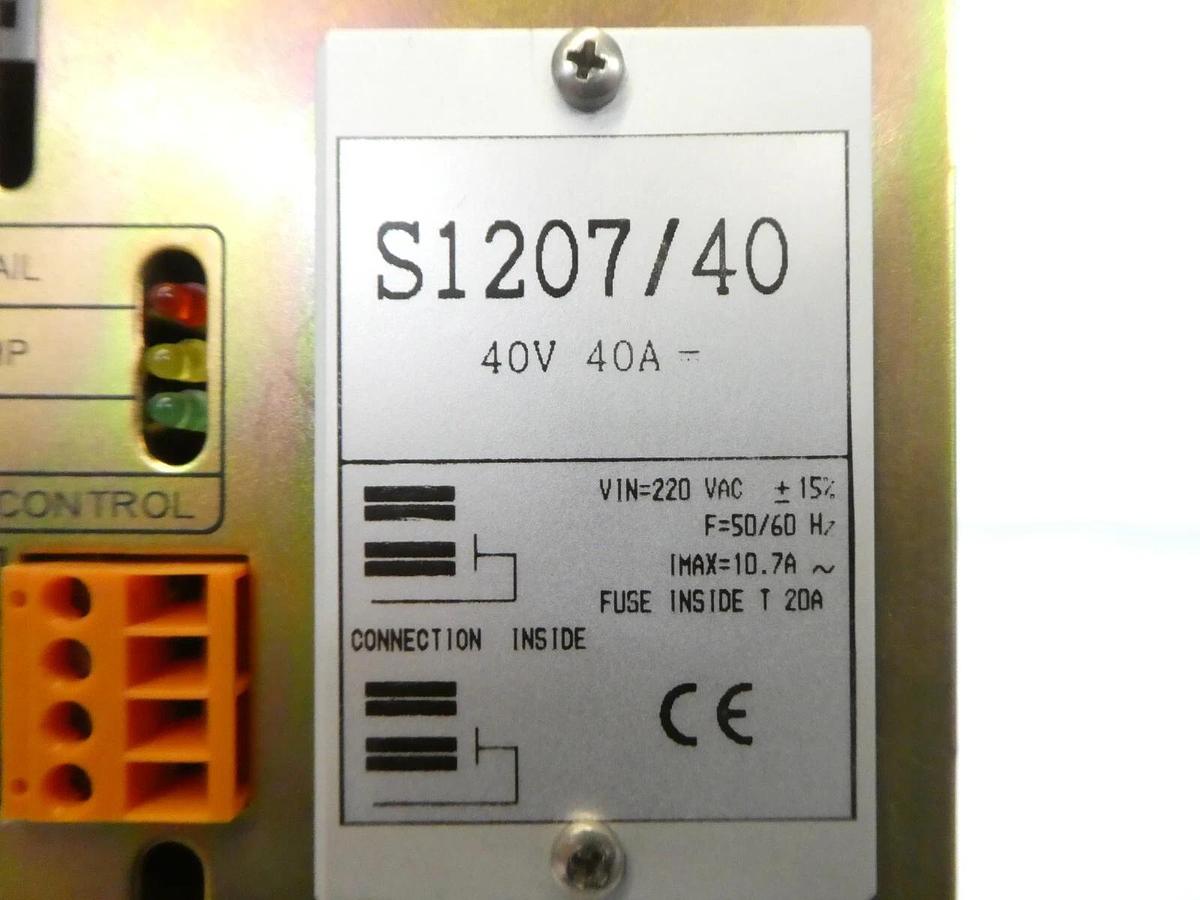Used Power Control Systems S1207/40 Industrial Power Supply Unit Working Surplus