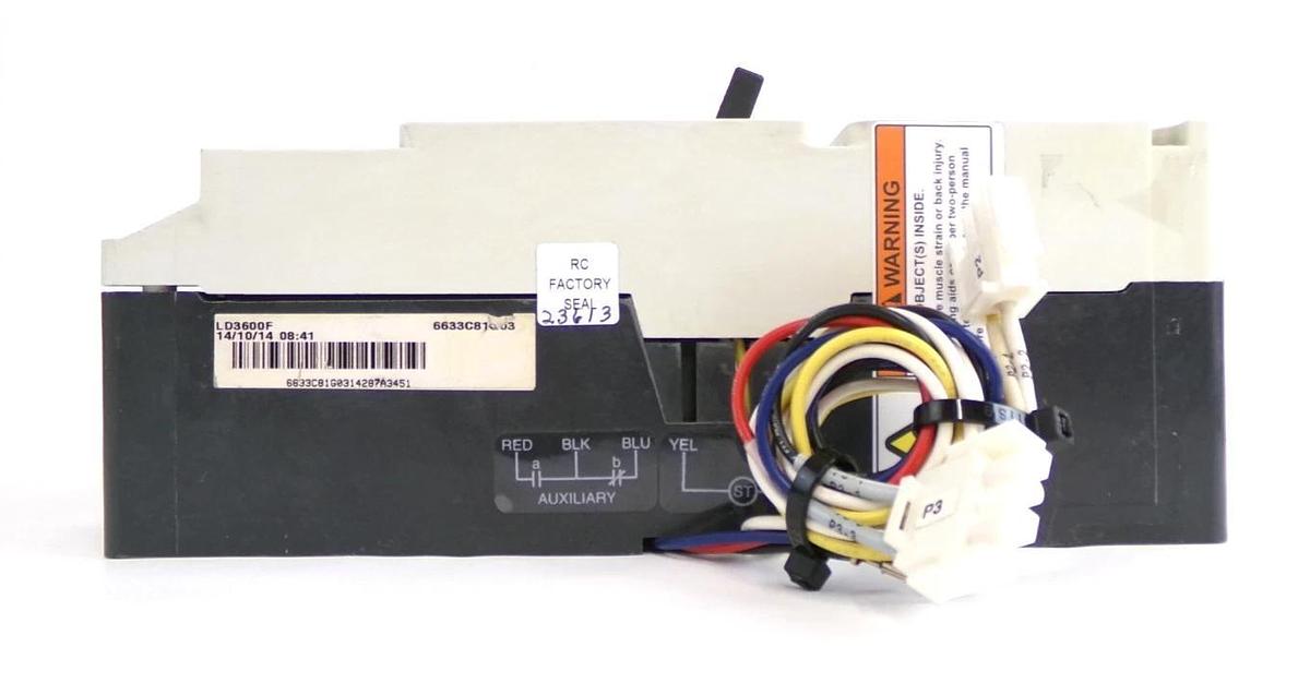 Used Eaton 6633C81G03 LD 35k 3-Pole Circuit Breaker LD3600F Working