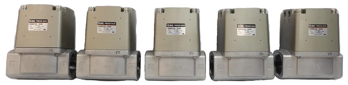SMC VNB601AS-N40A Pneumatic Process Valve Reseller Lot of 5 New Surplus