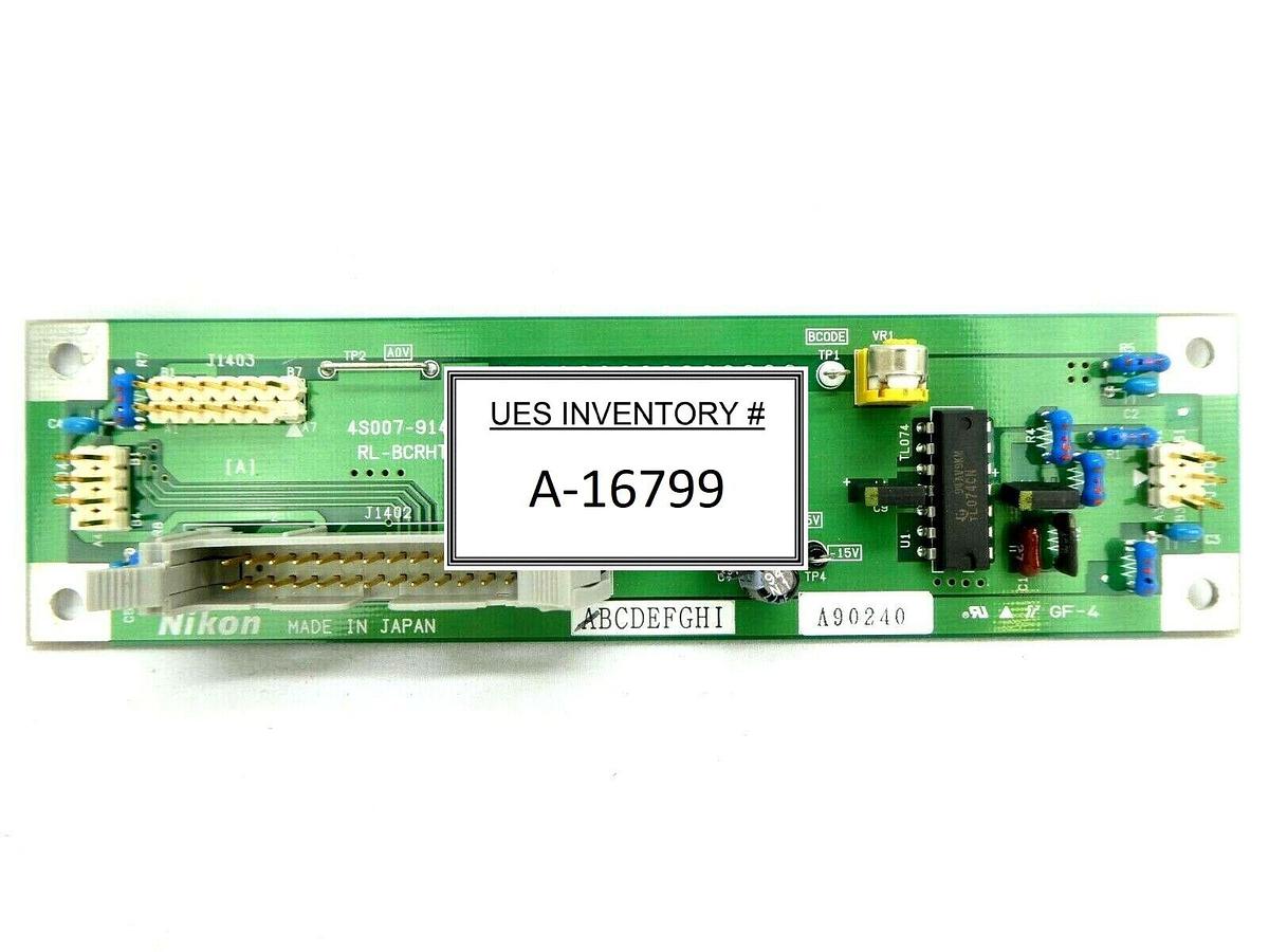 Used Nikon 4S007-914 RL-BCRHT Right Interface Board PCB Nikon NSR System Working