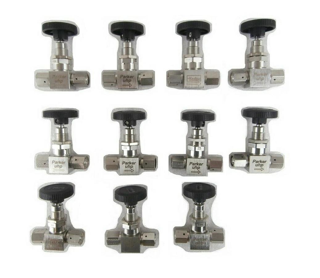 Used Parker 4V1-P4K-SSV-PP Manual Valve Reseller Lot of 11 Working Surplus