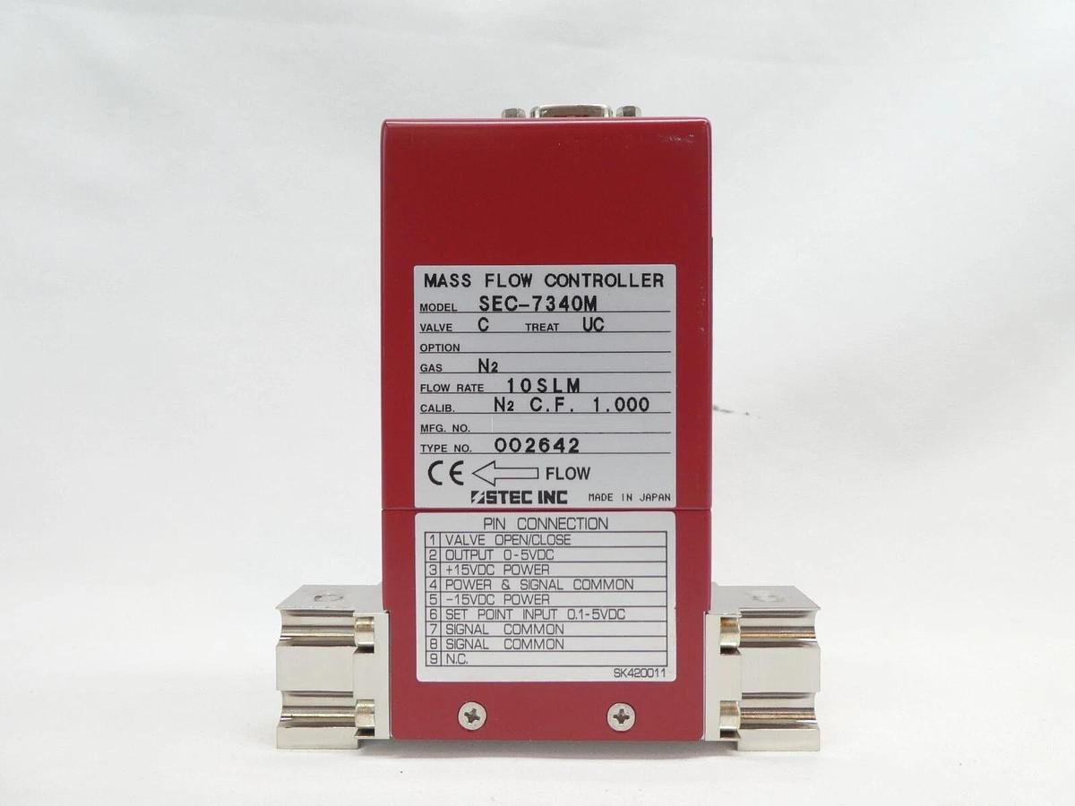 Used STEC SEC-7340M Mass Flow Controller MFC 10 SLM N2 Reseller Lot of 9 Working