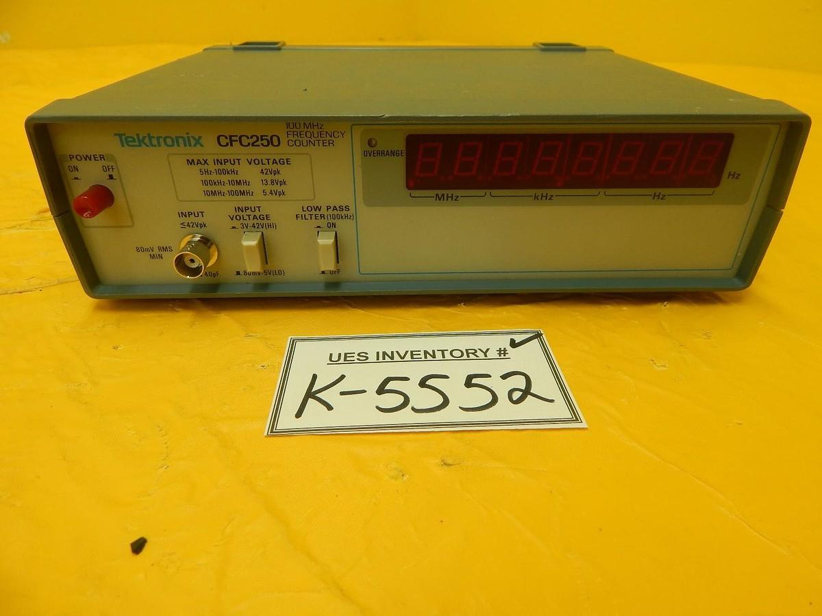 Used Tektronix CFC250 100 MHz Frequency Counter Used Working