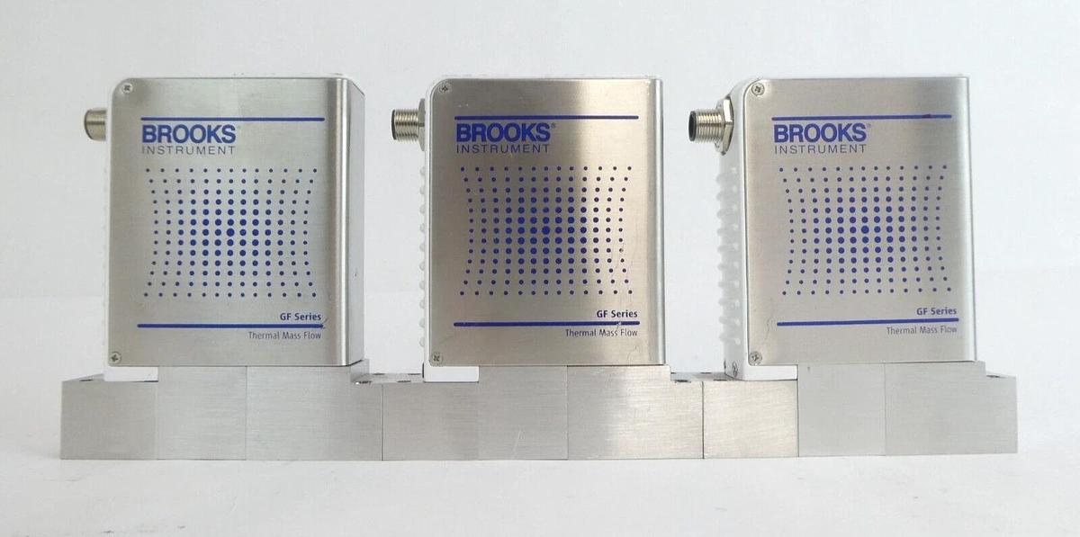 Used Brooks Instrument GF125CXXC Mass Flow Controller MFC Lot of 9 Working Spare