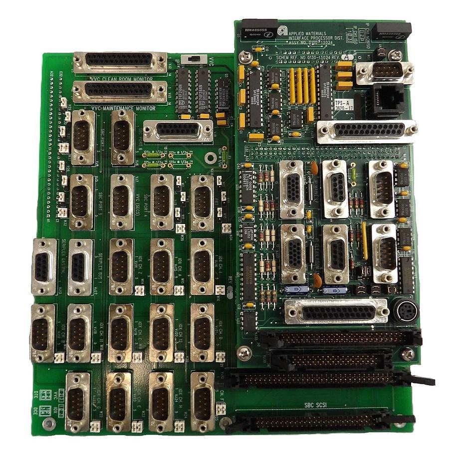 Used AMAT Applied Materials 0100-13025 Serial/Video Distribution PCB 0100-13024 Spare