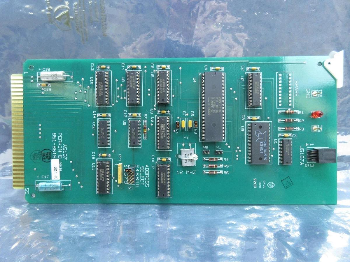 Used Perkin-Elmer 851-8618-004 Processor PCB Card A5167 Rev. K SVG ASML 90S Used