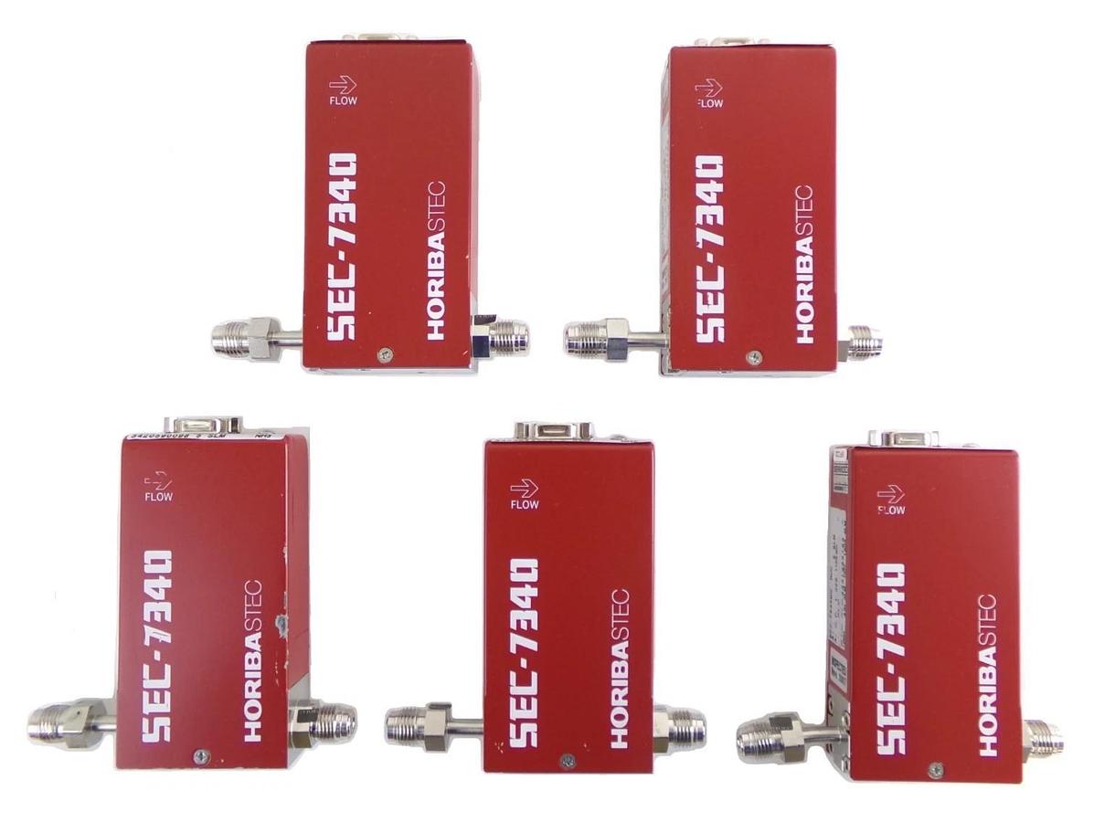 Used Horiba STEC SEC-7340M Mass Flow Controller MFC 5 SLM Reseller Lot of 5 Surplus