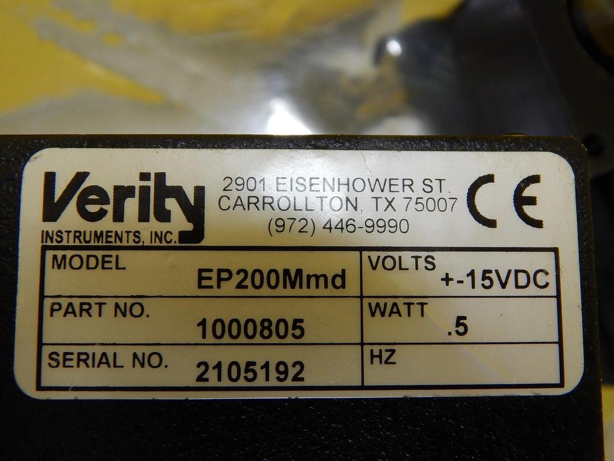 Used Verity Instruments 1000805 Monochromator Detector EP200Mmd 572961 Working