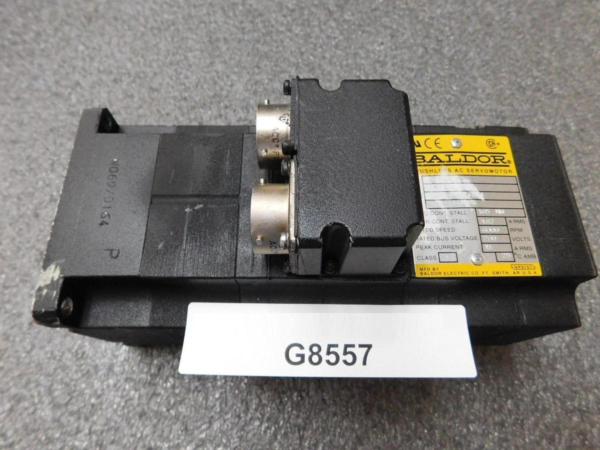 Used BALDOR W069/0164 D121124 02 Brushless AC Servo Motor Used Working