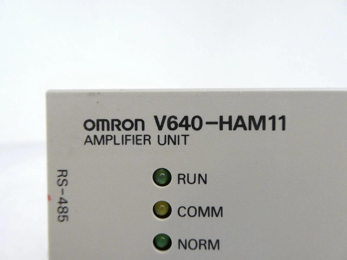 Used Omron V640-HAM11-V4-1 Amplifier Unit Reseller Lot of 2 Working Surplus