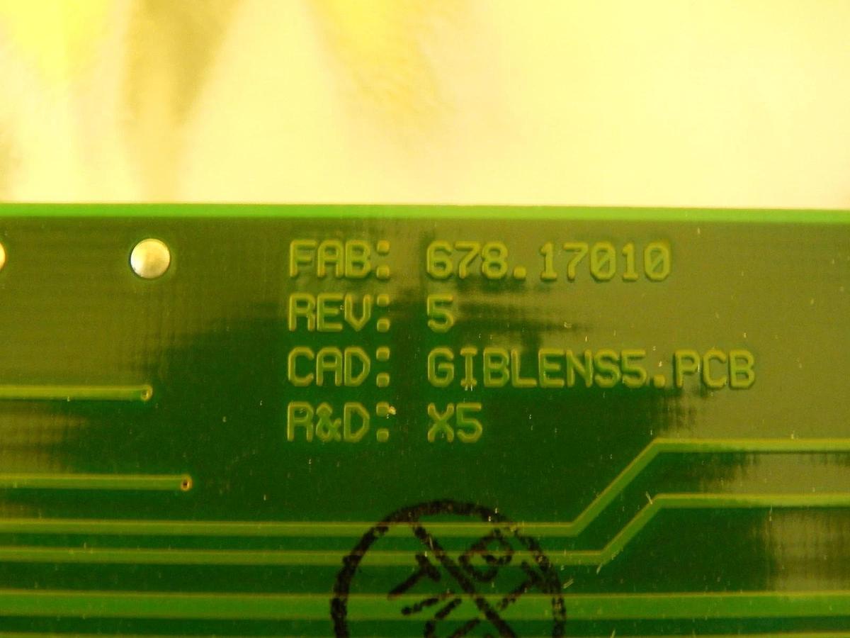 Used Gatan 678-17004 GIB Lens Driver LENS 3 PCB Card Rev. 5 JEOL JEM-2010F Used