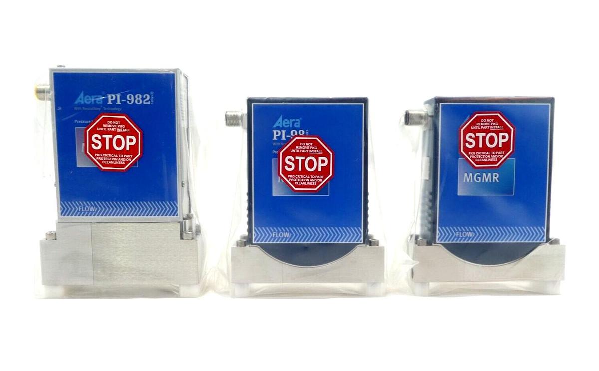 Aera PI-98 Mass Flow Controller MFC PI-98 PI-982 Reseller Lot of 3 New Surplus