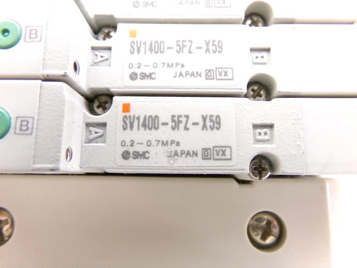 Used SMC SS5V1-DUT00894 15-Port Pneumatic Manifold AMAT 0190-54290 Working