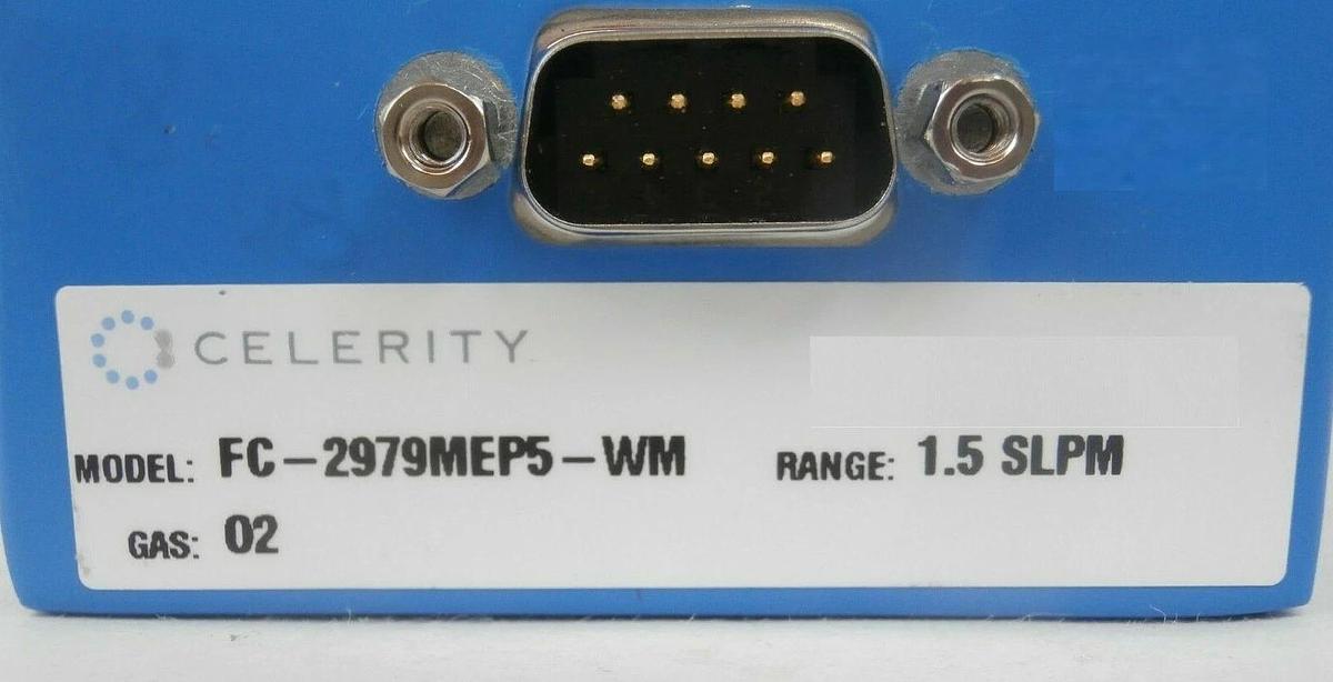 Used Celerity FC-2979MEP5-WM Mass Flow Control MFC 2 SLPM AR Tylan 2979M Copper Spare