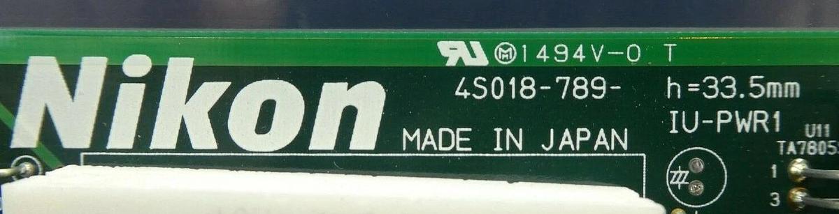 Used Nikon 4S018-789 Power Distribution PCB IU-PWR1 NSR FX-601F Working Surplus