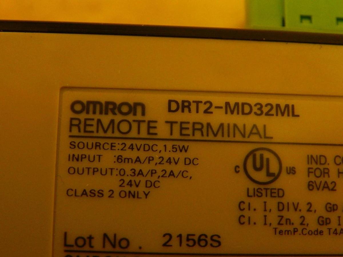 Used Omron DRT2-MD32ML Remote Terminal Output Module DRT2 Used Working