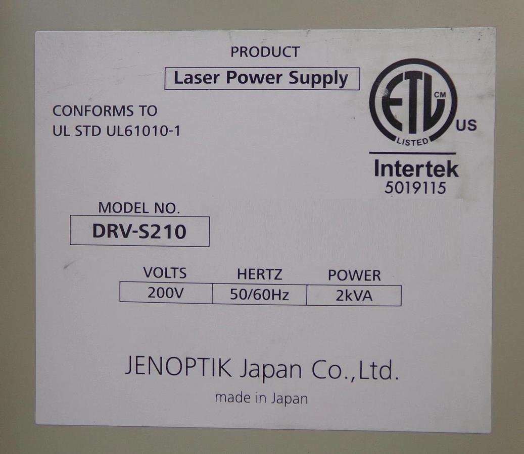 Used Jenoptik DRV-S210 BR300 Laser Generator JOLD-210-CAXF-6A Untested Surplus
