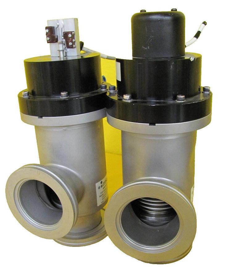 Used MKS Instruments 152-1063P Pneumatic Right Angle Valve Reseller Lot of 2 Surplus