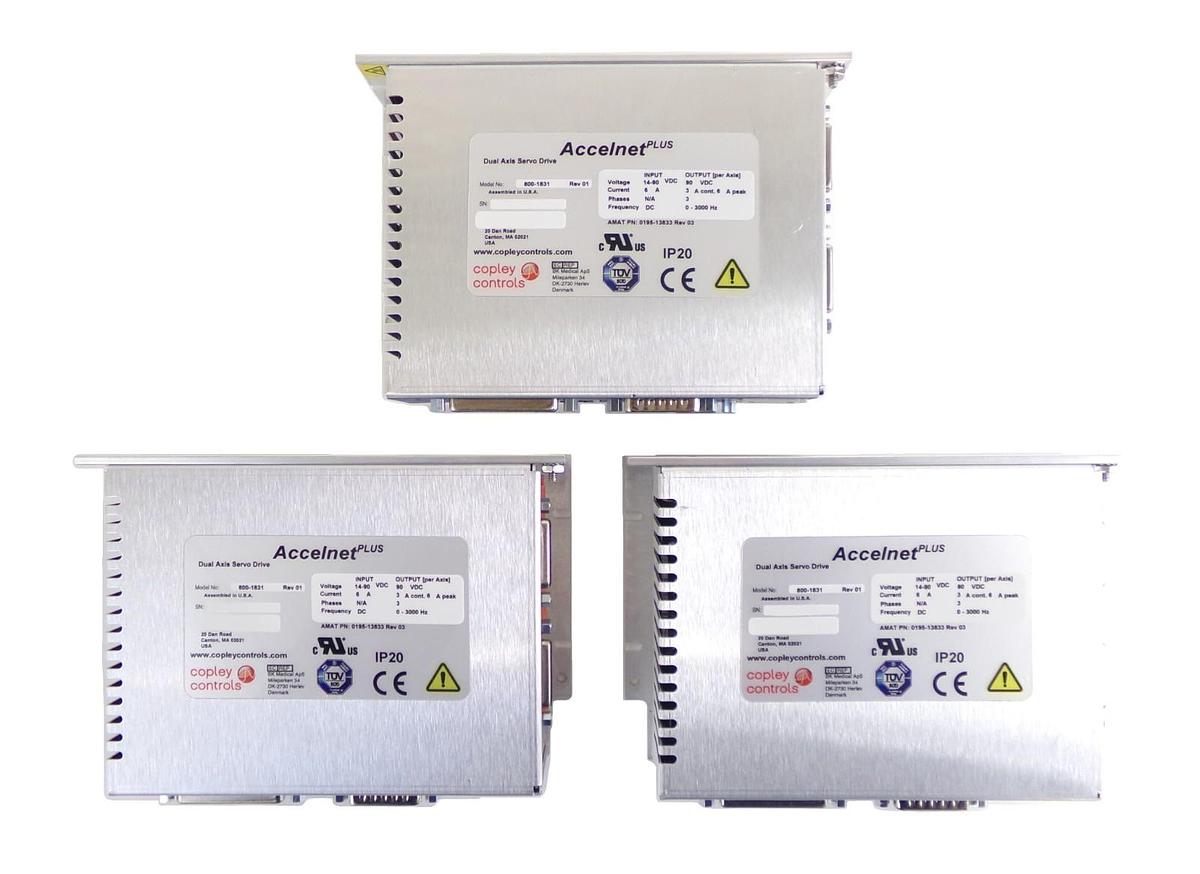 Copley Controls 800-1831 Dual Axis Servo Drive Accelnet Plus Lot of 3 New