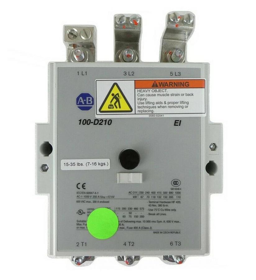 Used AB Allen-Bradley 100-D210EA11 Contactor 100-D210 210 EI 100-D AMAT Working Spare
