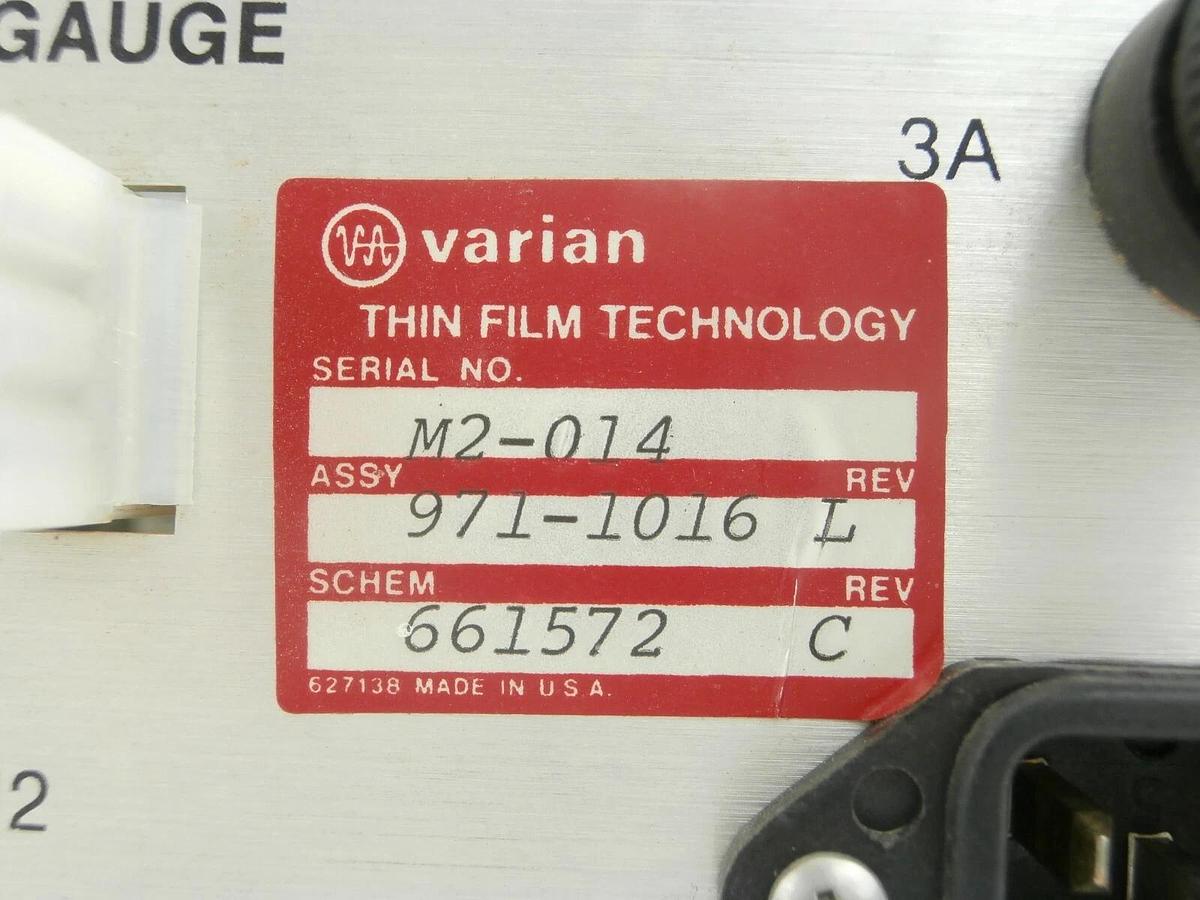 Used Varian 971-1016 M2-014 Vacuum Pump Automatic Valve Control Meter VSEA Working