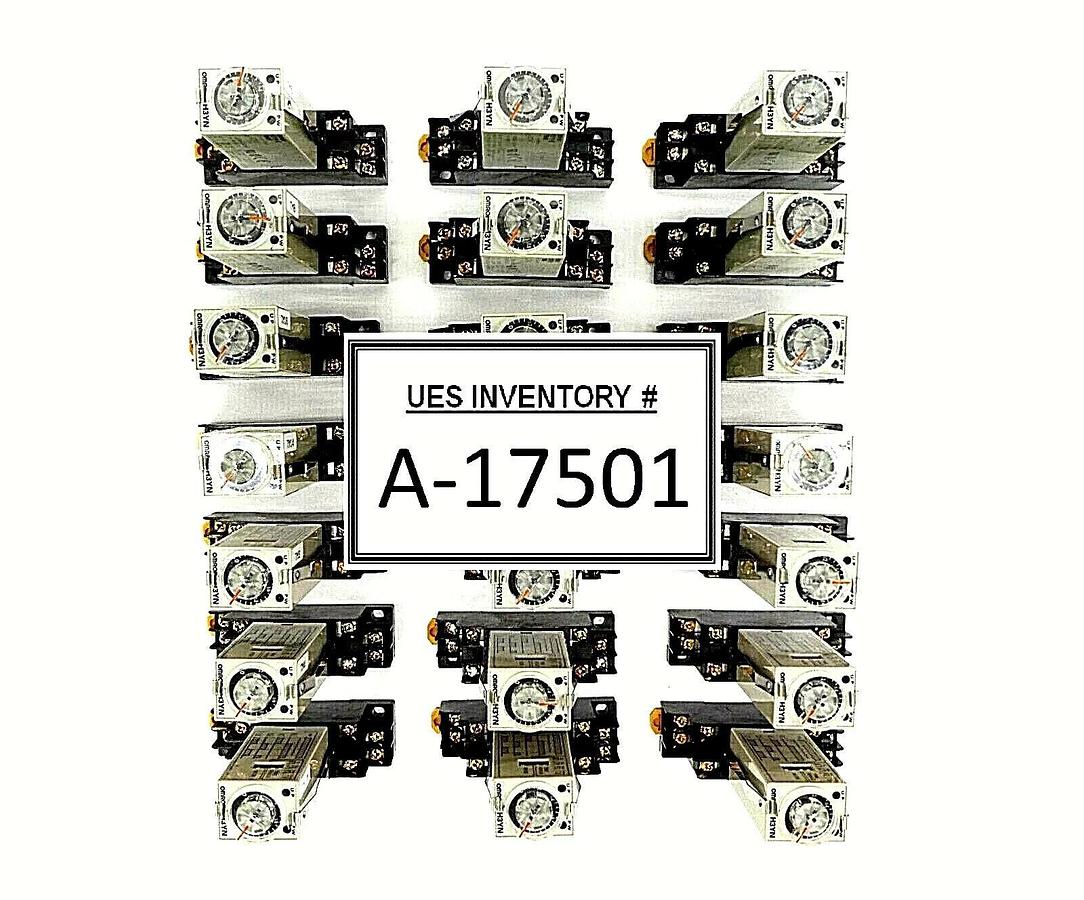 Used Omron H3YN-2 Solid-State Timer H3NY Reseller Lot of 21 Working Surplus