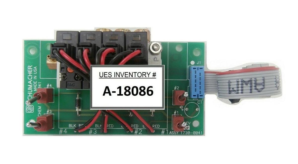 Used Schumacher 1730-0041 Pneumatic Solenoid Board PCB 1731-0041 Working Surplus