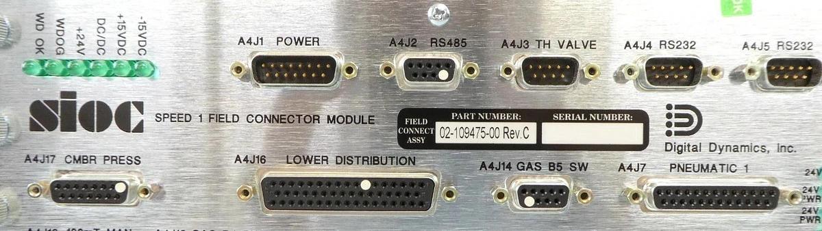 Used Digital Dynamics 02-109475-00 sioc SPEED 1 Control Novellus 27-053659-00 Working