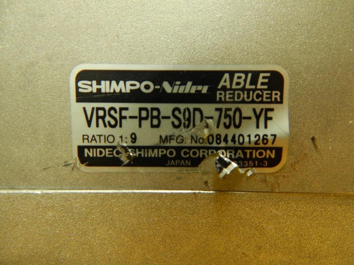 Used Yaskawa SGMPH-08A1A2C AC Servo Motor Shimpo Gearhead VRFS-PB-S9D-750-YF Used