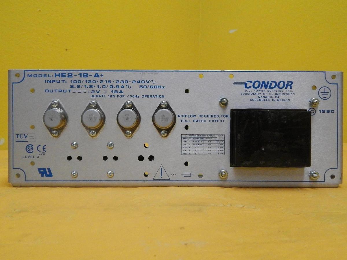 Used Condor HE2-18-A+ Power Supply HE5-18/OVP-A+ HCBB105W-A+ HCC15-3-A+ Lot of 5 Used
