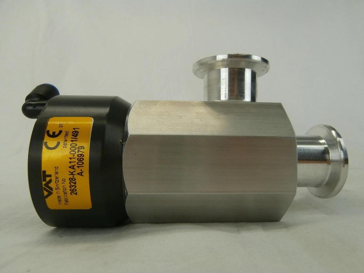 Used VAT 26328-KA11-0001 Pneumatic Right Angle Vacuum Valve Used Working