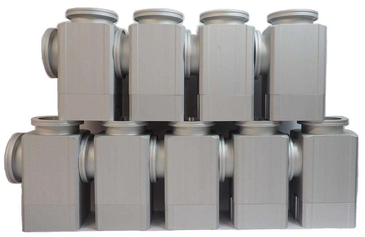 SMC XLA-80-X741 High Vacuum Angle Valve Vacuum Series Lot of 9 New Surplus