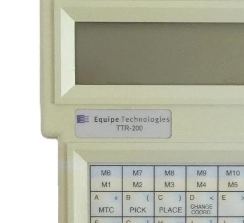 Used Equipe Technologies 110976 Robot Teach Pendant Handheld Controller TTR-200 Spare