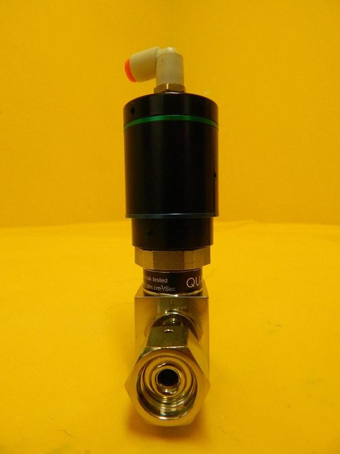 Used Qualiflow 2x10-9atm.cm3/Sec 2-Way Pneumatic Valve Reseller Lot of 2 Used Working