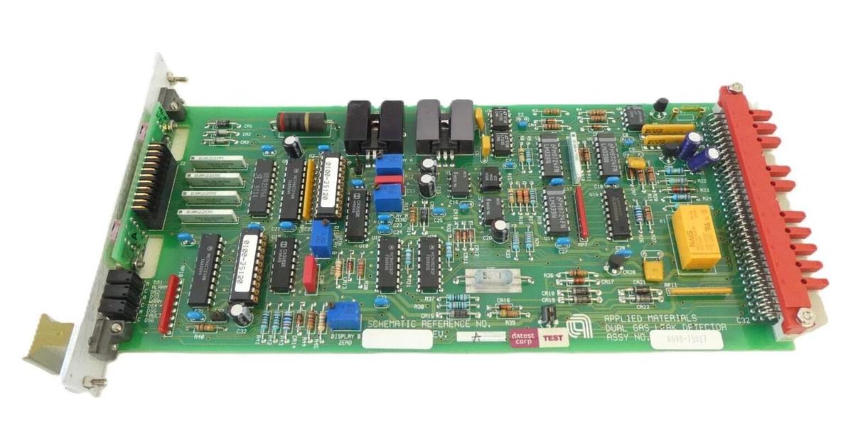 Used AMAT Applied Materials 0090-75017 Dual Gas Leak Detector PCB Card Working Spare