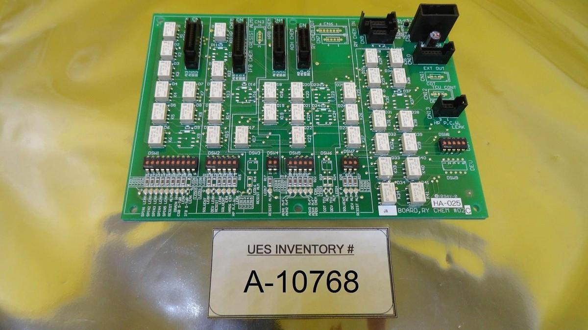 Used TEL Tokyo Electron HA-025 RY CHEM #02C Relay Board PCB PHA-015-0 Used Working