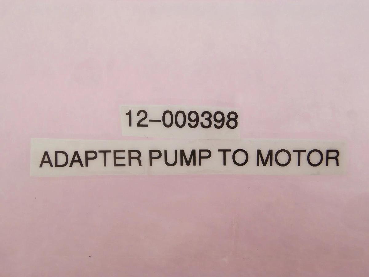 SCP Santa Clara Plastics 12-009398 Adapter Pump to Motor 8500 HF Wet Bench New