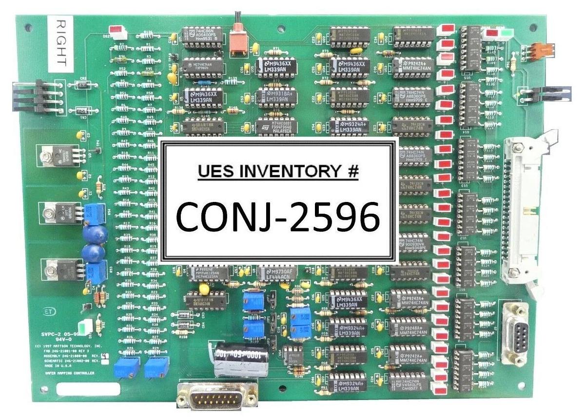 Used Mattson Technology 246-21000-00 Wafer Mapping Controller PCB Rev. 4 Working