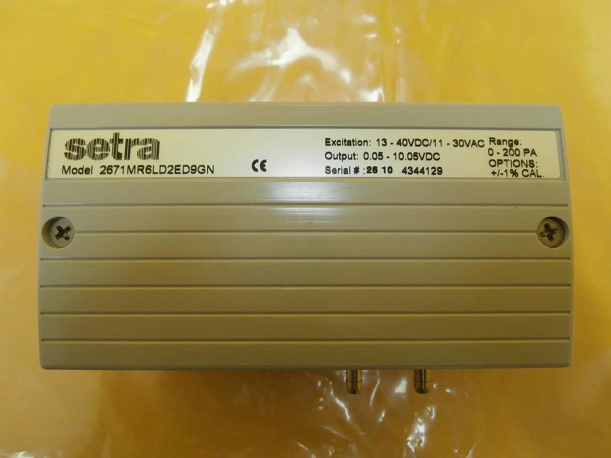 Used Setra 2671MR6LD2ED9GN Pressure Sensor Lot of 2 KLA-Tencor 11301397562000 Used