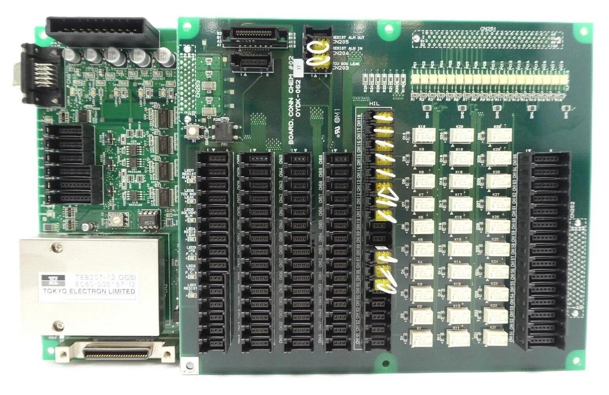Used TEL Tokyo Electron OYDK-059 IO Chem #02 PCB OYDK-062 Reseller Lot of 2 Working