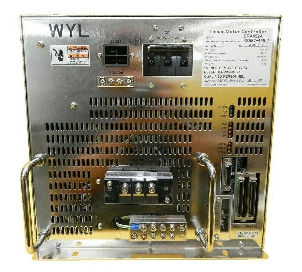 Used Nikon 4S587-469-3 WYL Linear Motor Controller SPA452A 4S013-373-1 NSR Working