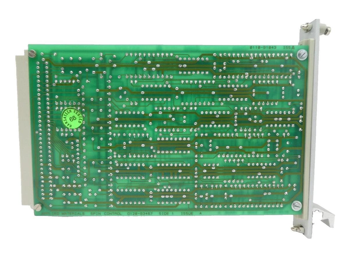 Used AMAT Applied Materials 0100-91043 Spin Control PCB Card Working Surplus