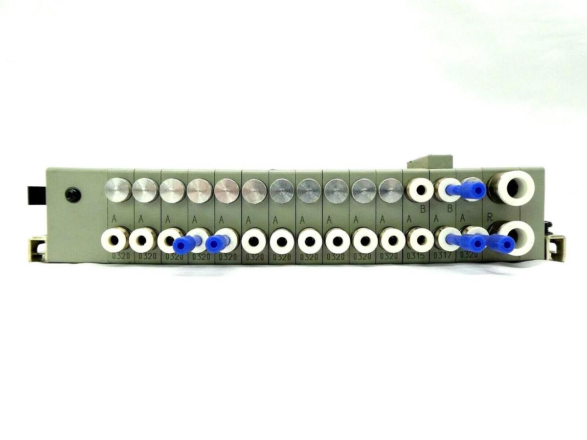Used CKD N4S0 14-Port Pneumatic Manifold Left N4S0-T50 N3S010 Lot of 5 Working