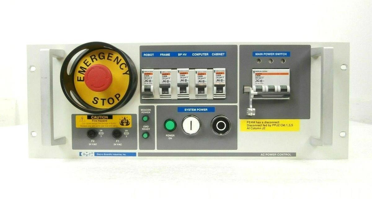 Used ESI Electro Scientific Industries AC Power Control Unit 9250 Laser System Spare