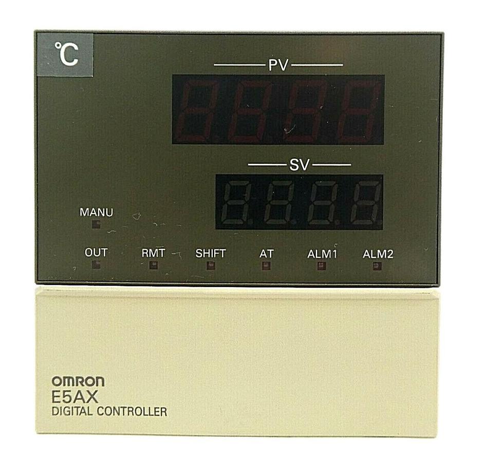 Used Omron E5AX-LA02 Digital Process Temperature Humidity Controller °C Working Spare