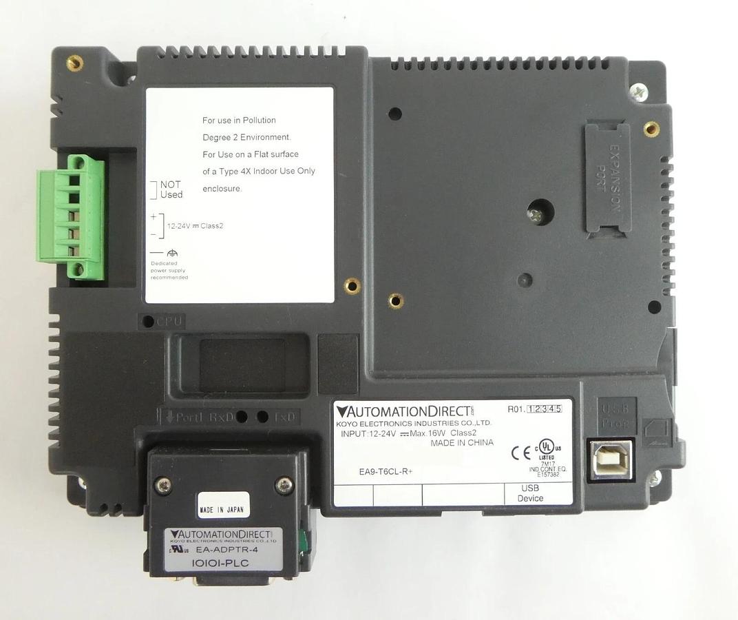 Used Automation Direct EA9-T6CL-R+ HMI Touchscreen Operator Control Panel Working