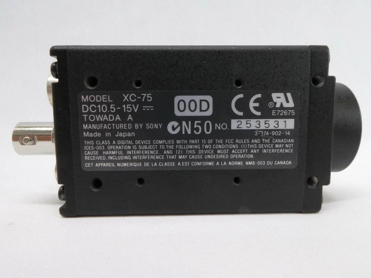Used Sony XC-75 CCD Video Camera Module 00D Nikon NSR-S205C System Working