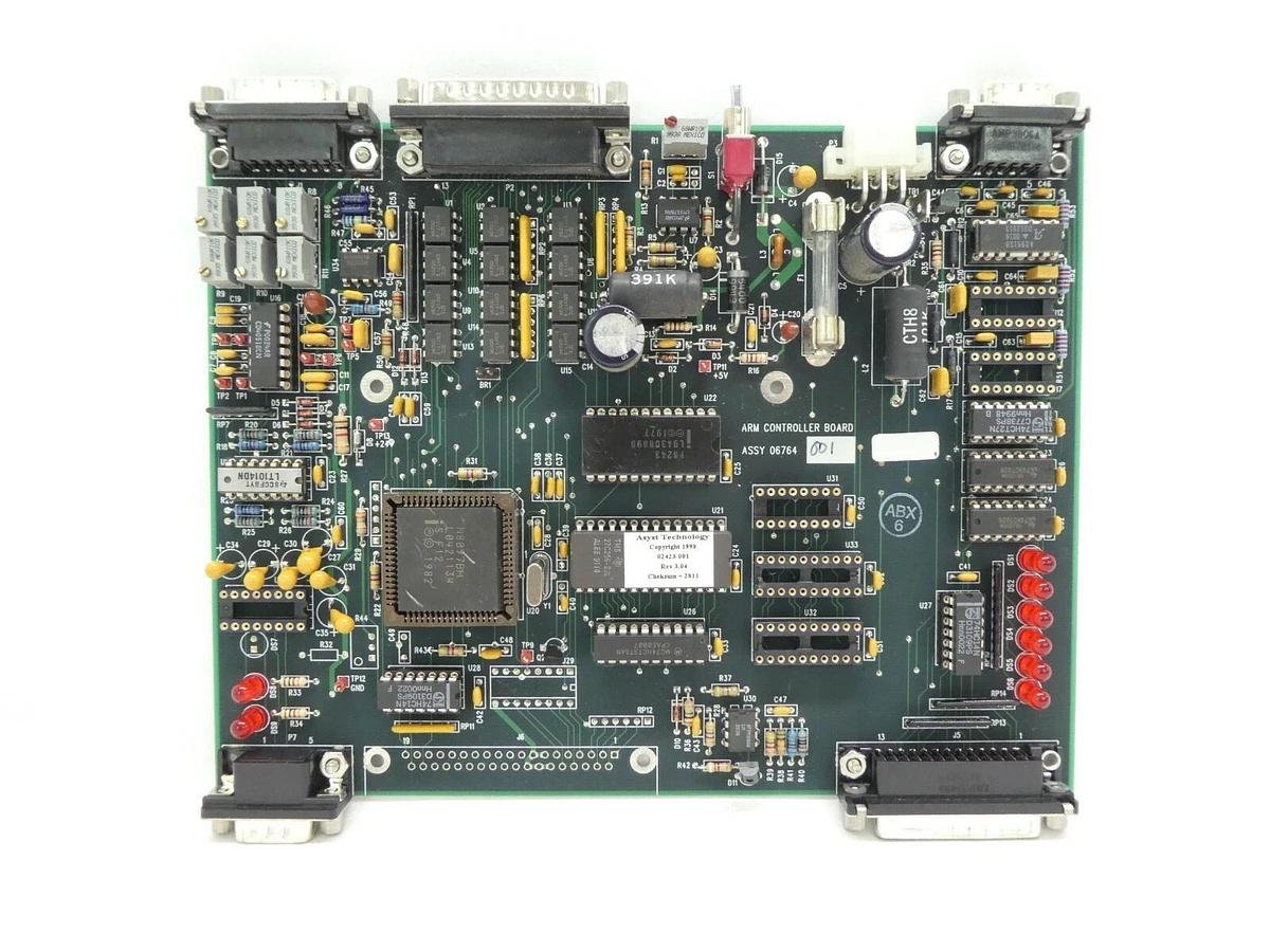 Used Asyst Technology 02423-001 Arm Control Board PCB 06764-001 Rev. 3.04 A-2000LL